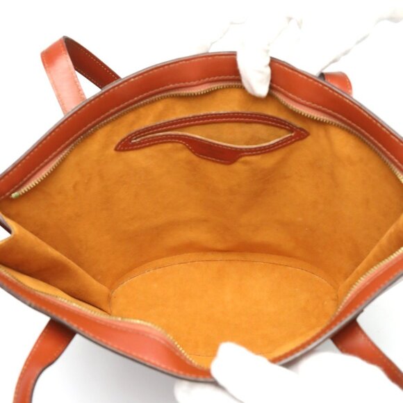 LOUIS VUITTON Brown Leather Tote Bag - Picture 15 of 16